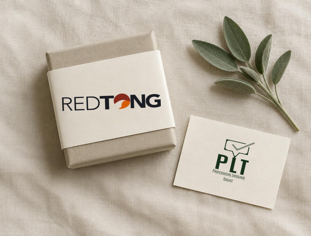 Logo on a sleeve or gift card