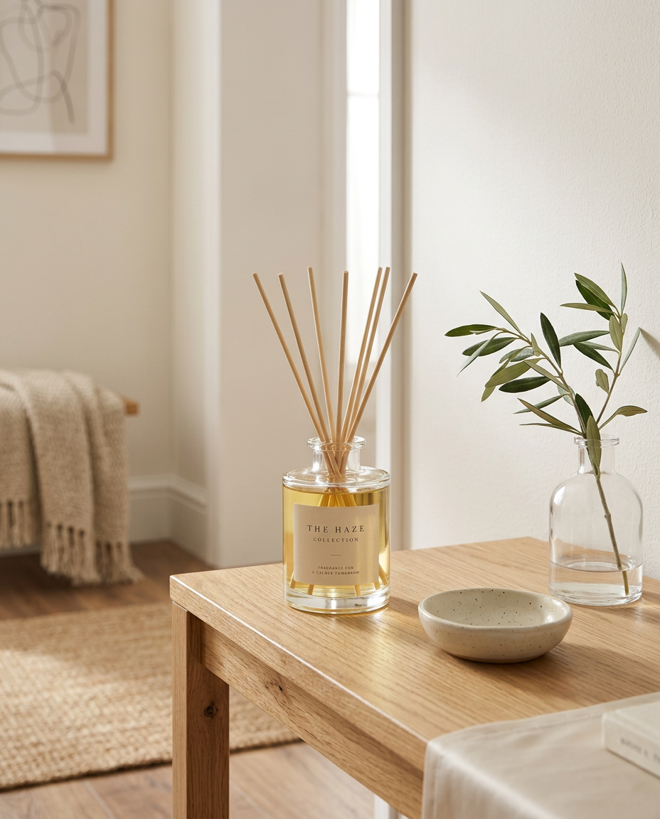 Reed Diffuser in a home setting
